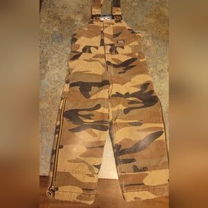 Boys Camo Walls 6/7 Insulated Bibs